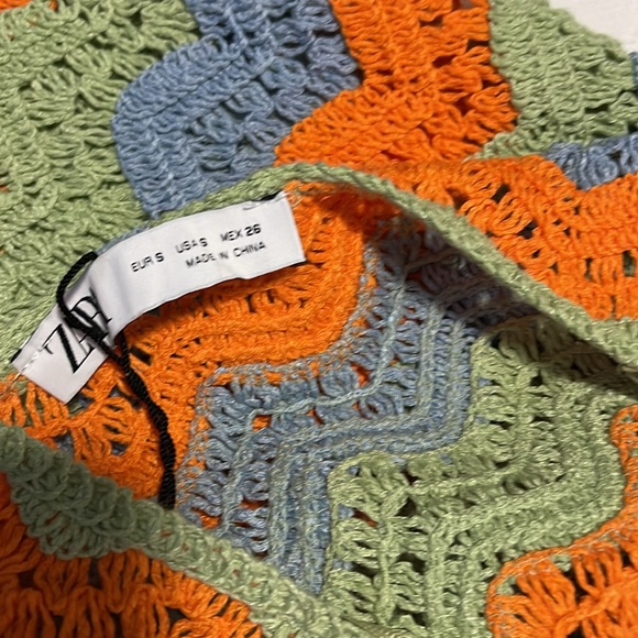 Zara Cut Out Crocheted Dress Limited Edition - Picture 9 of 11